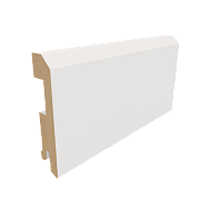 Плинтус плоский Эмаль ПП 75х16х2070 белый