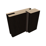 Деталь короба телескопическая Эко-шпон 70х28х2070 темный кипарис с уплотнителем